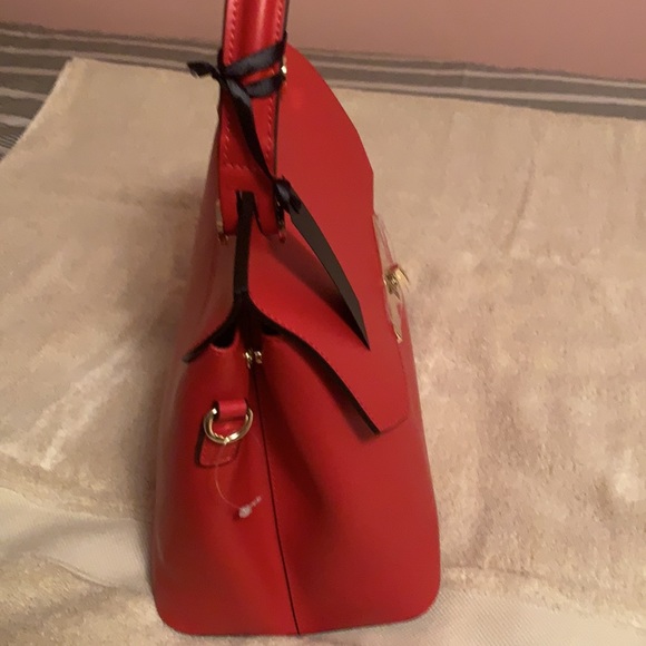 Luana Ferracuti Made In Italy Red Leather - Picture 2 of 6